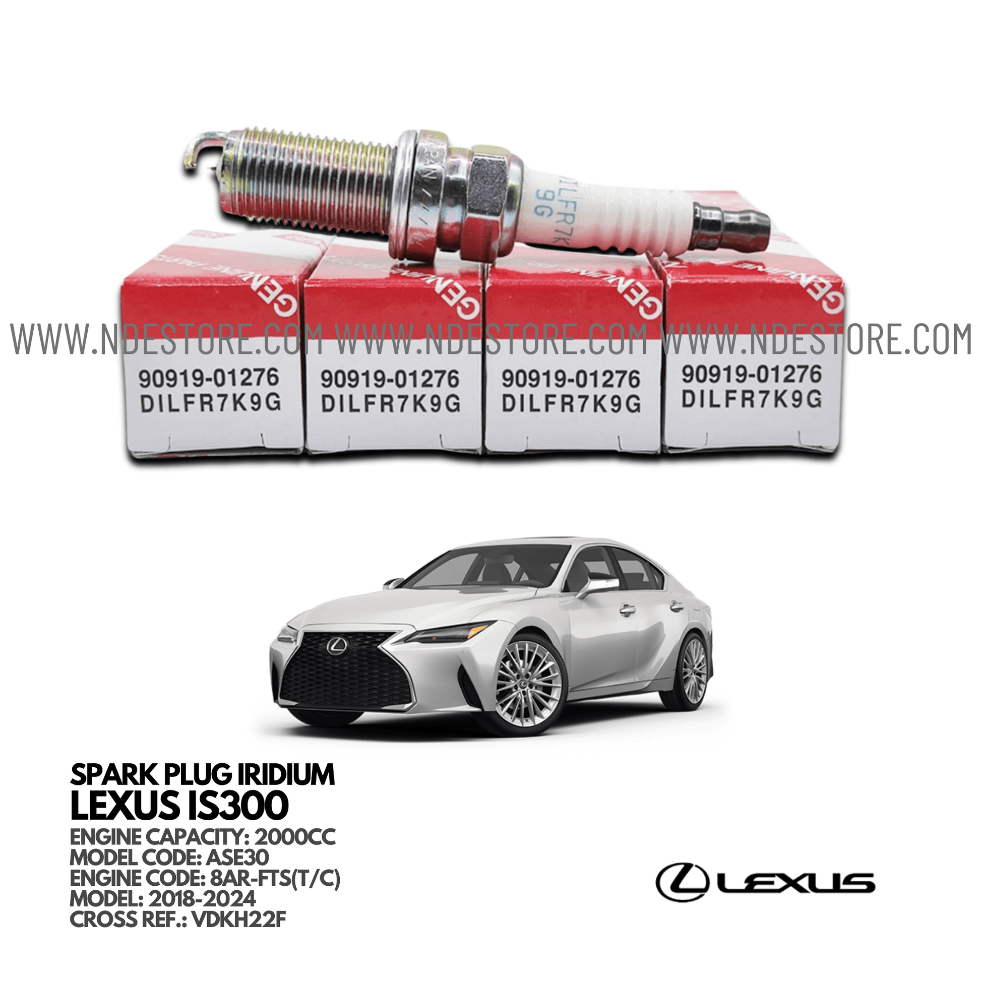 SPARK PLUG DENSO FOR LEXUS IS300 - ndestore.com