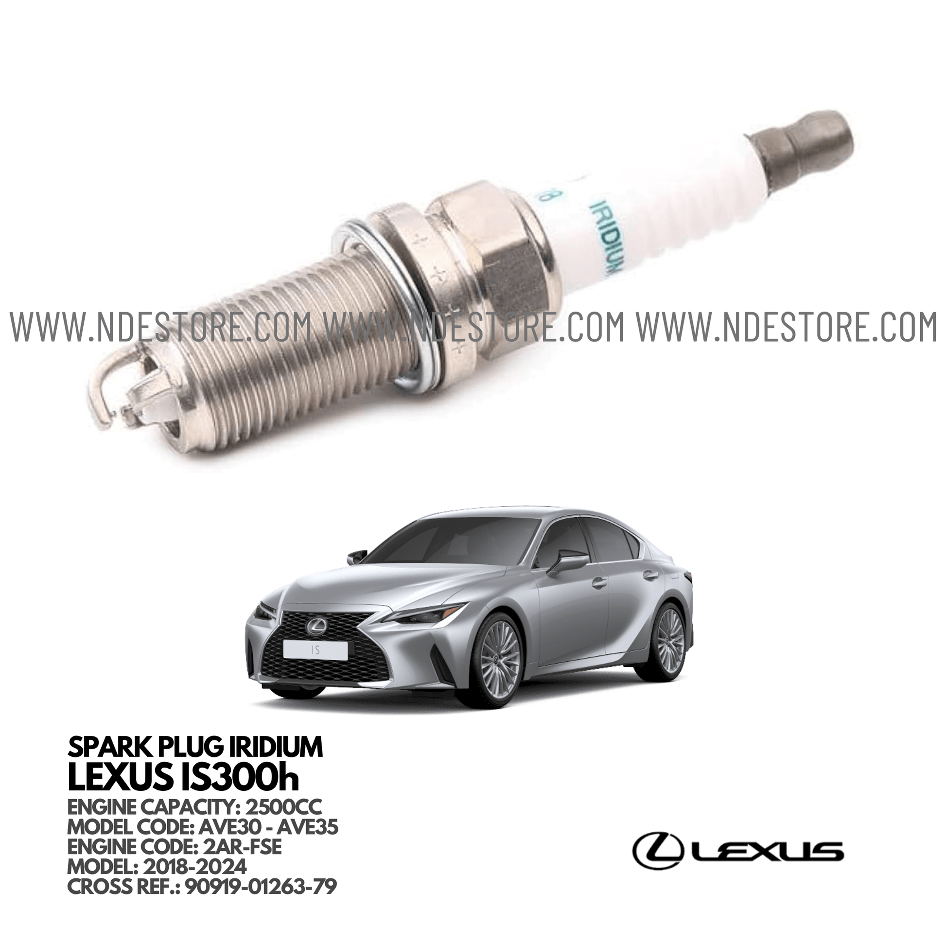 SPARK PLUG DENSO FOR LEXUS IS300h - ndestore.com