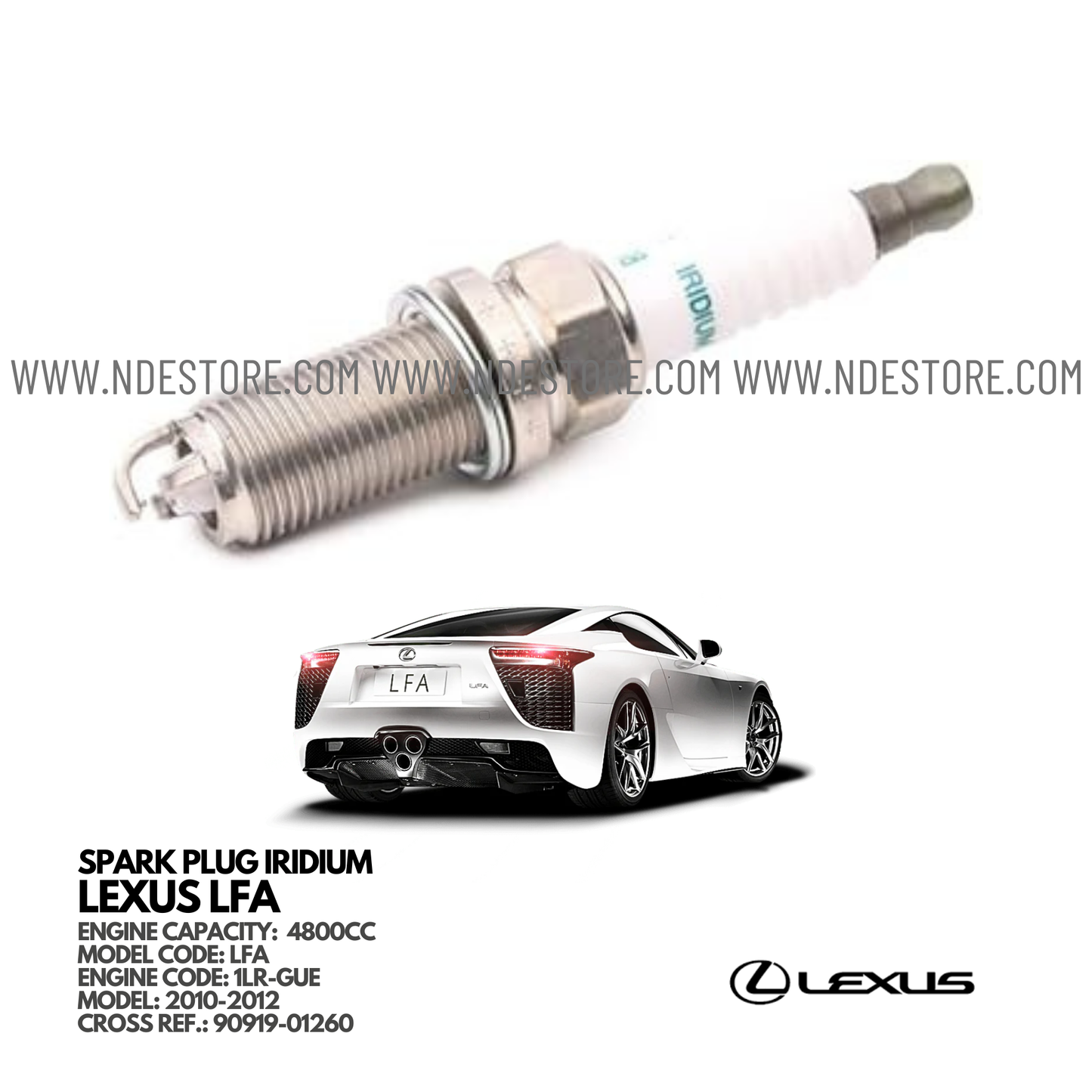 SPARK PLUG DENSO FOR LEXUS LFA - ndestore.com