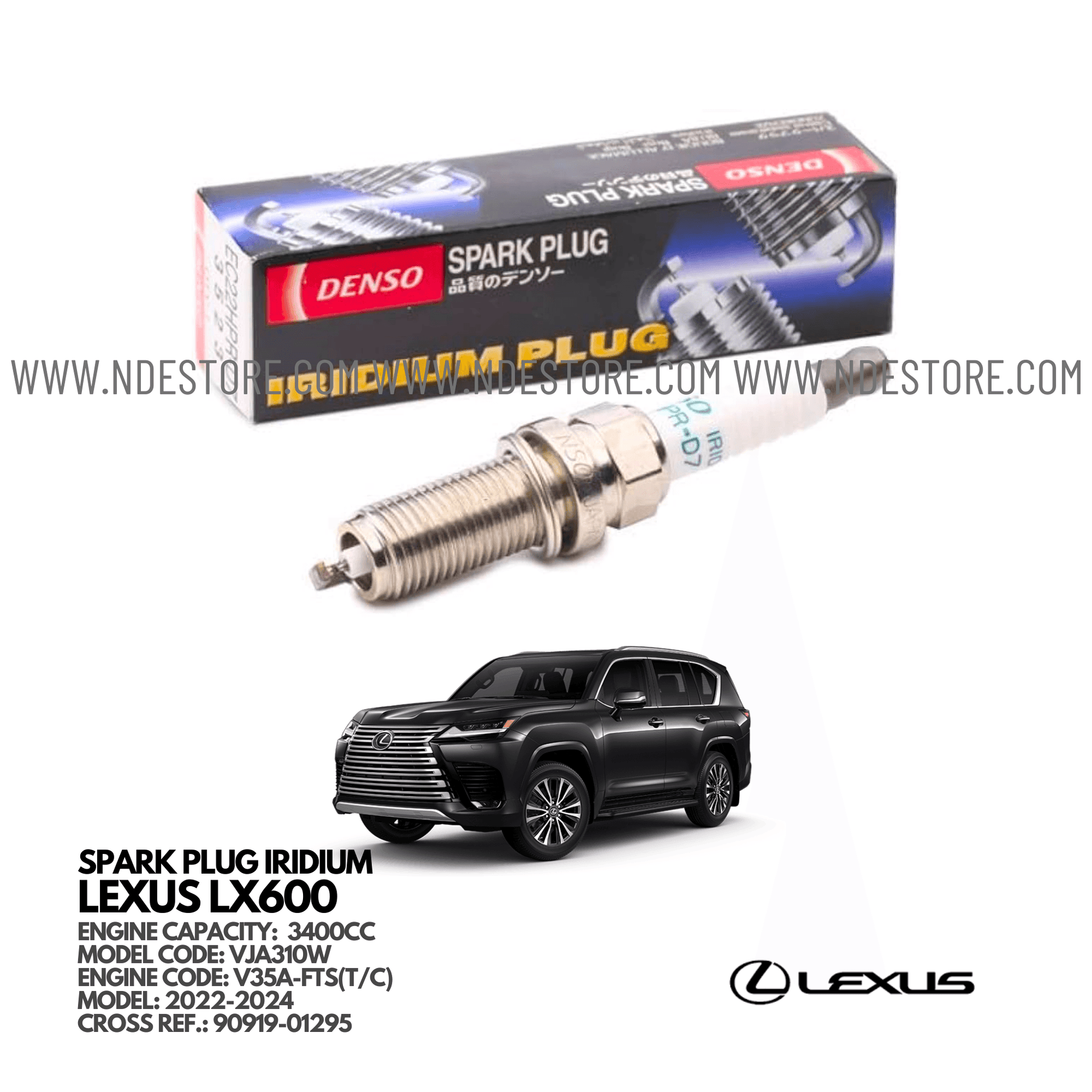 SPARK PLUG DENSO FOR LEXUS LX600 - ndestore.com