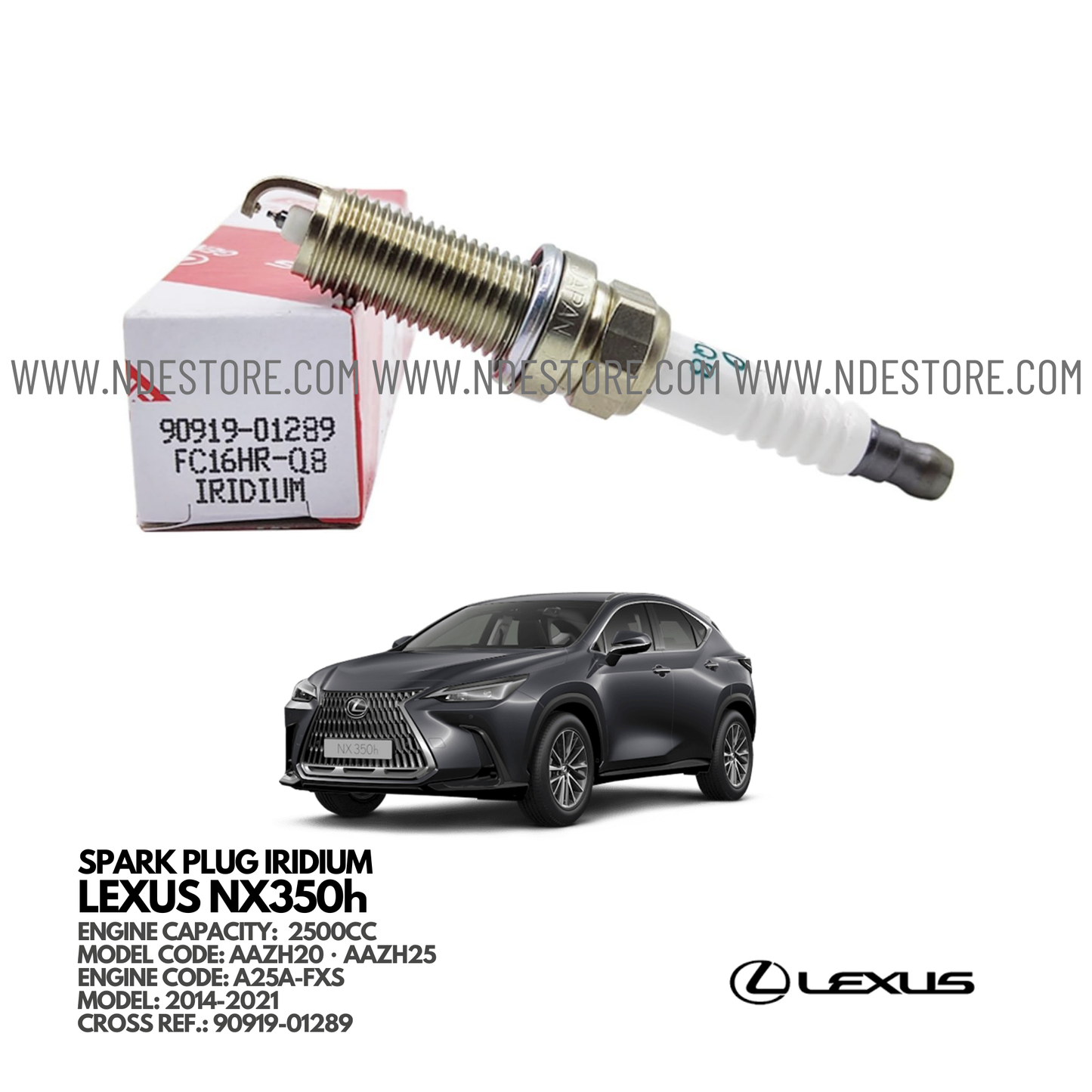 SPARK PLUG DENSO FOR LEXUS NX350H - ndestore.com