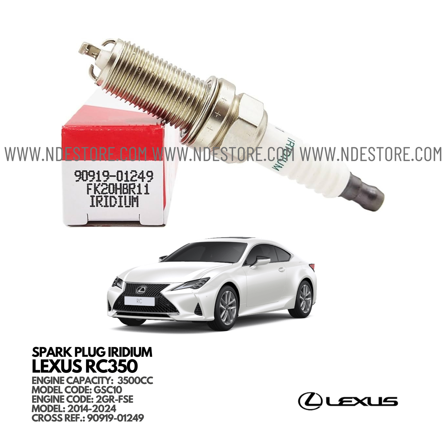 SPARK PLUG DENSO FOR LEXUS RC350