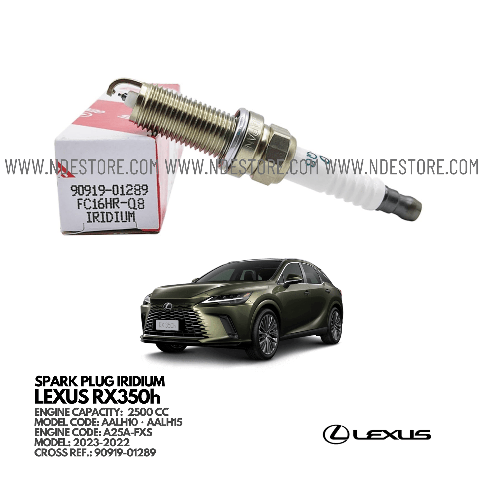 SPARK PLUG DENSO FOR LEXUS RX350h - ndestore.com