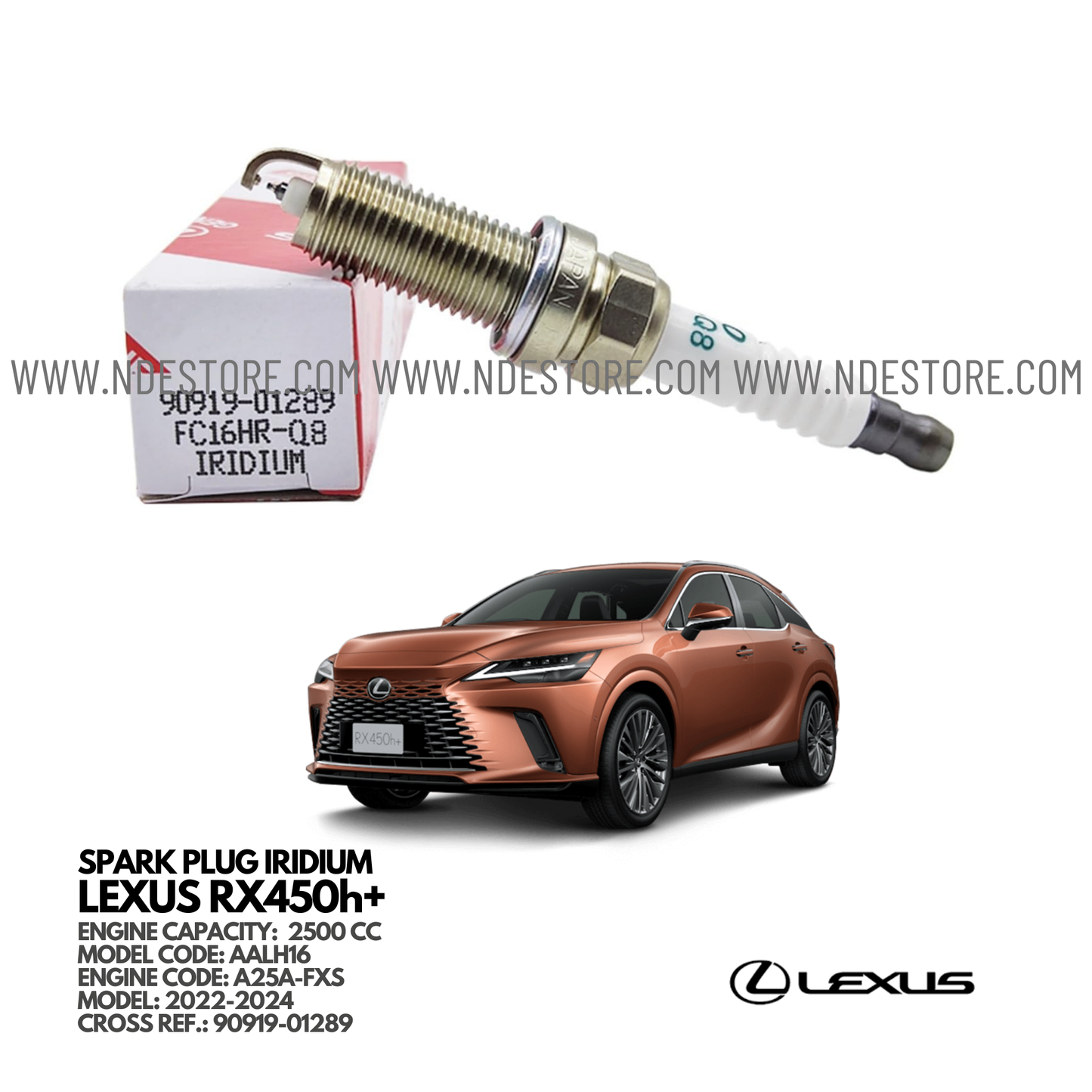 SPARK PLUG DENSO FOR LEXUS RX450h+ - ndestore.com