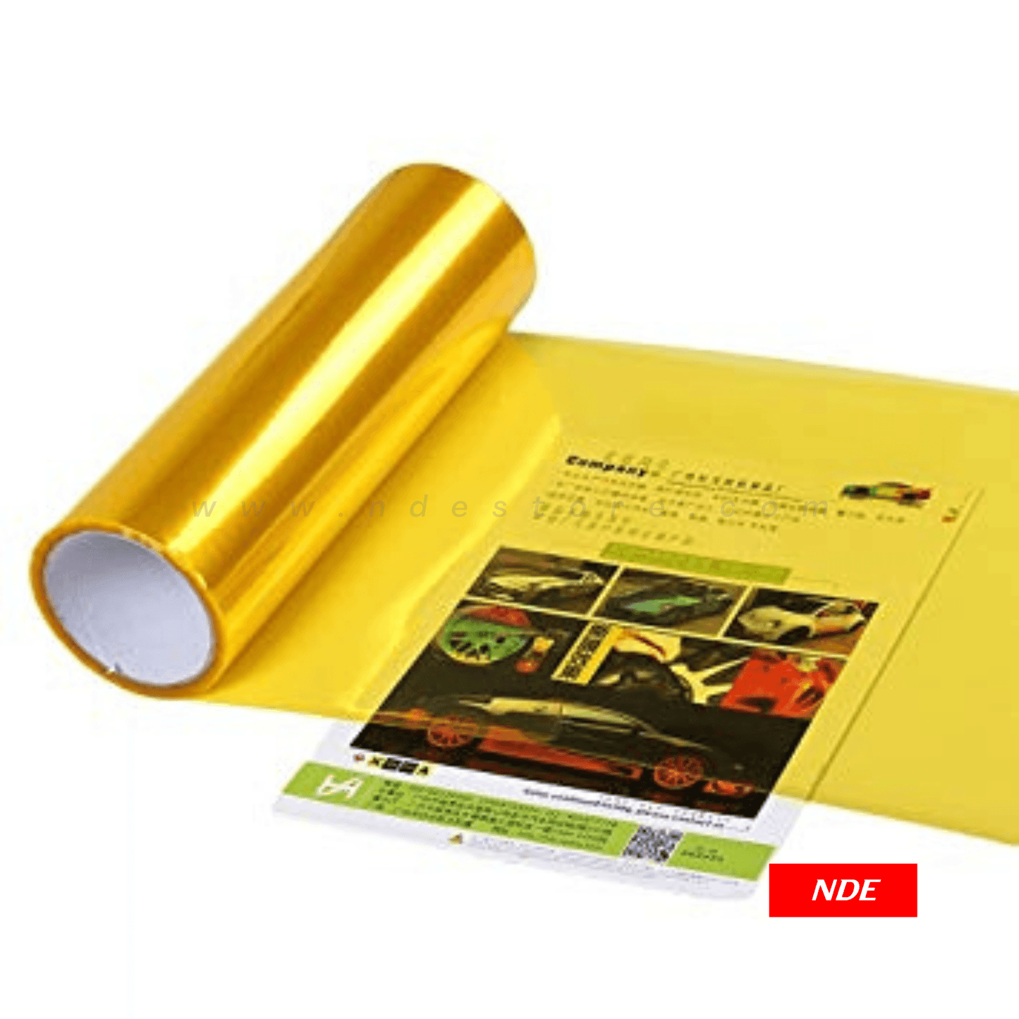 FOG LIGHT, YELLOW SHEET STICKER (UNIVERSAL APPLICATION) - ndestore.com