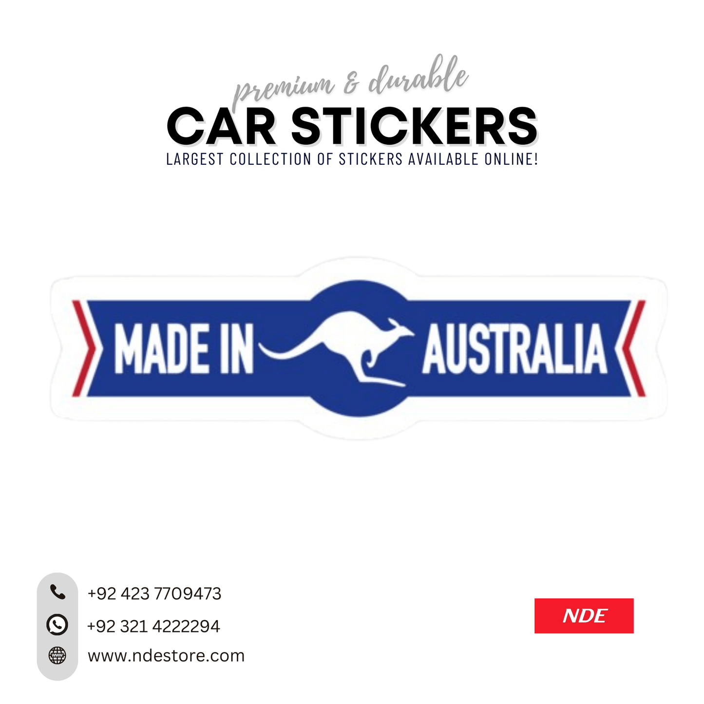 STICKER MADE IN AUSTRALIA - ndestore.com