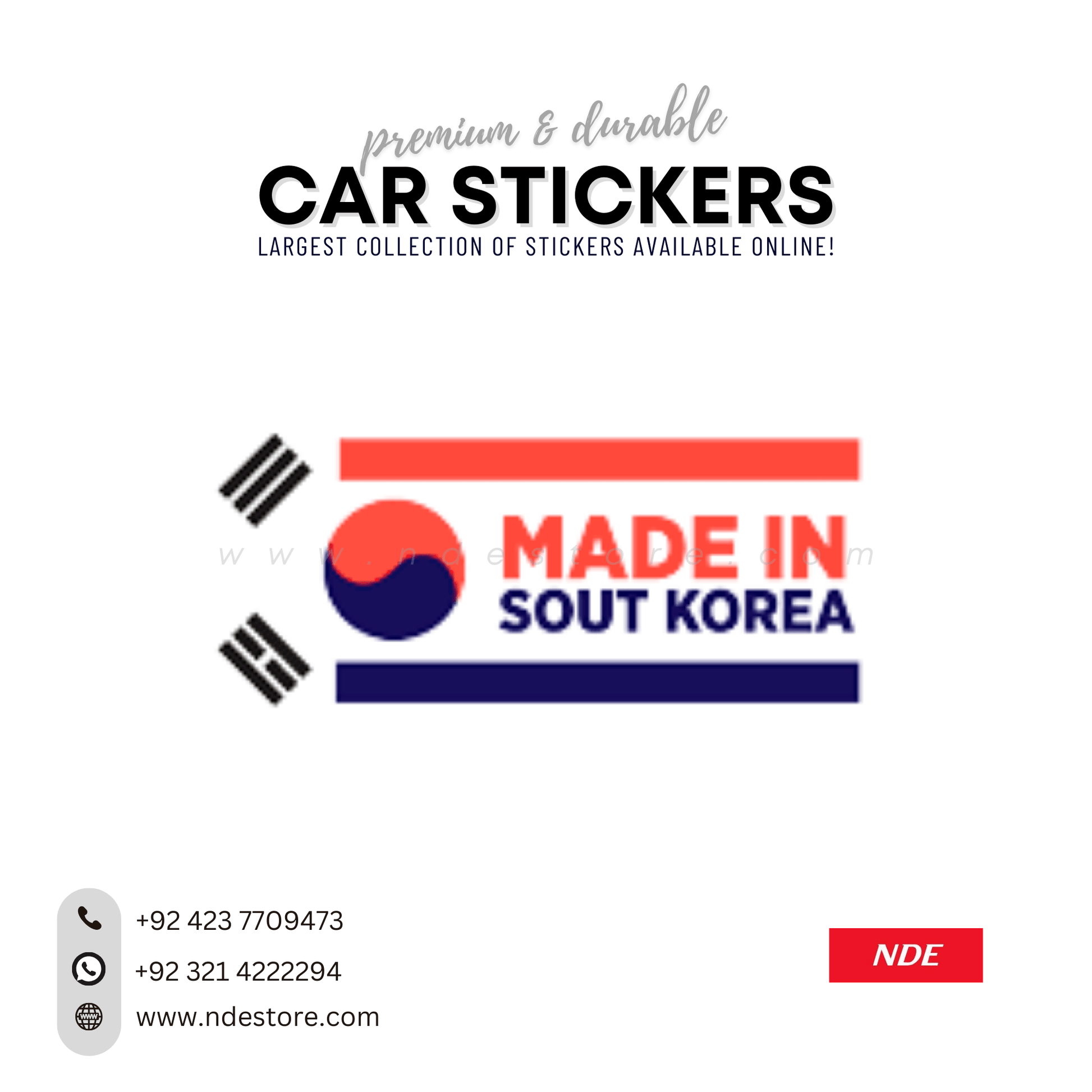 STICKER, MADE IN KOREA SERIES (SKU:K3206) - ndestore.com