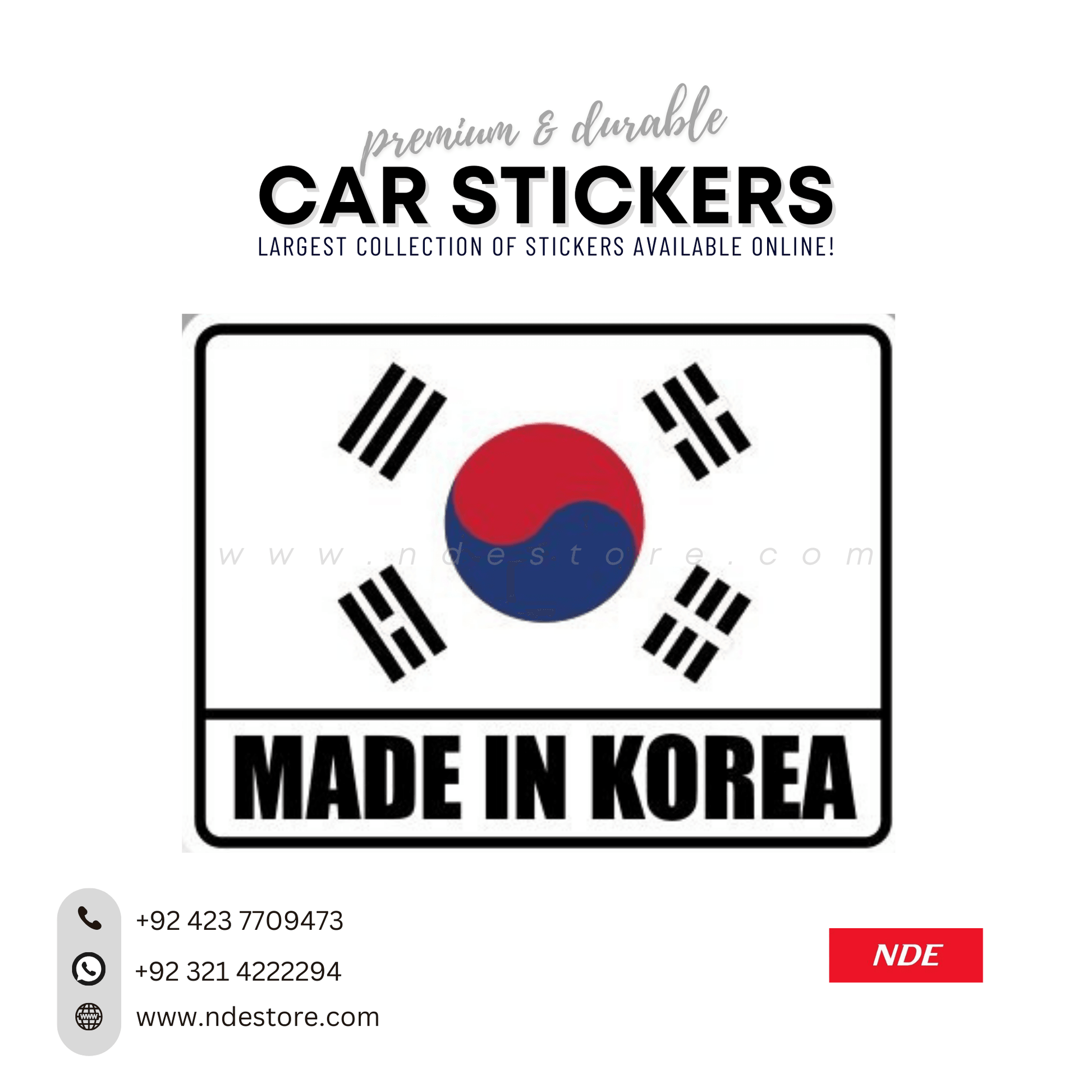 STICKER, MADE IN KOREA SERIES (SKU:K3206) - ndestore.com