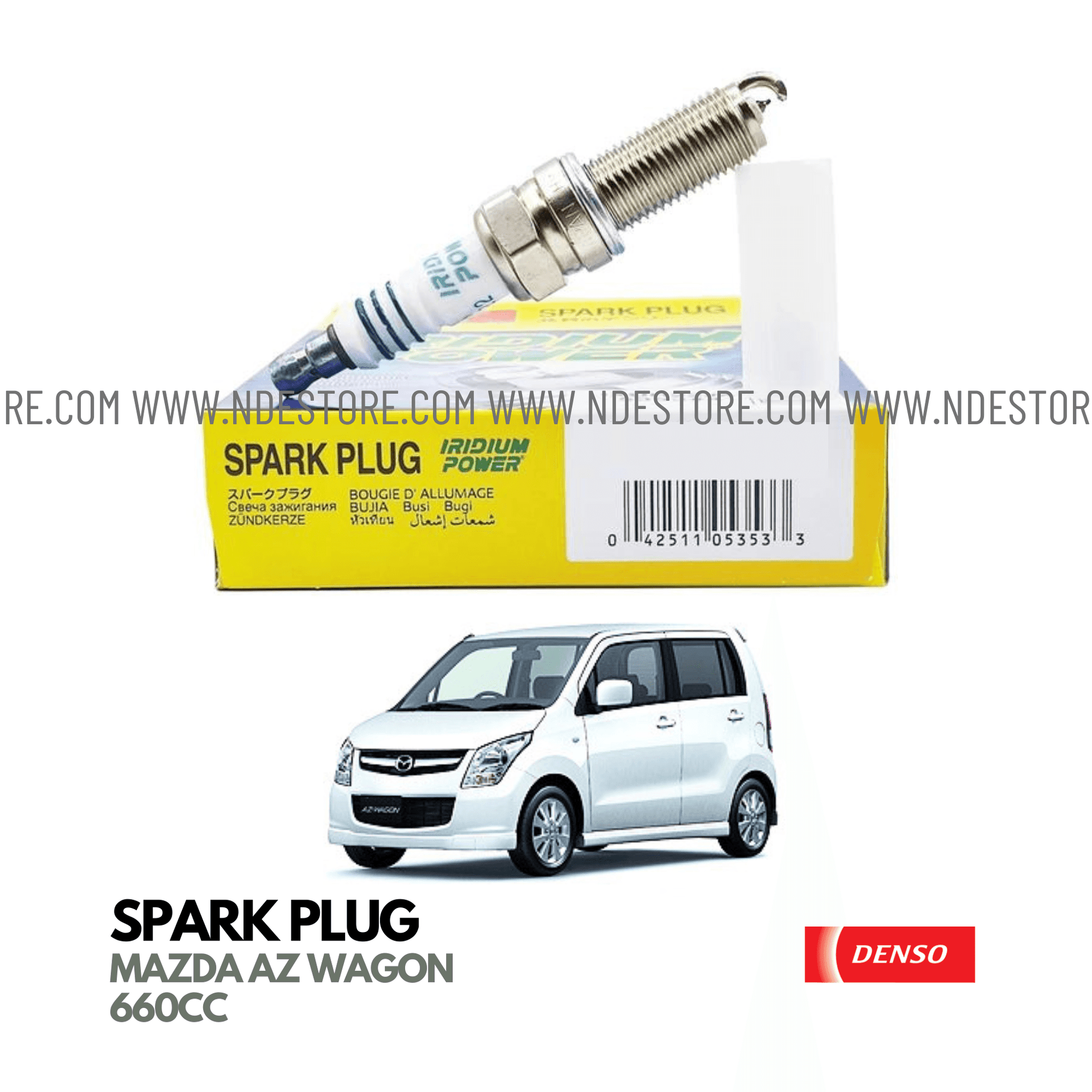 SPARK PLUG DENSO IRIDIUM FOR MAZDA AZ WAGON - ndestore.com