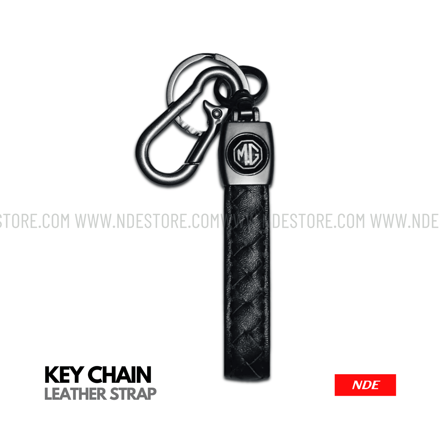 KEY CHAIN LEATHER STRAP WITH MG LOGO - ndestore.com