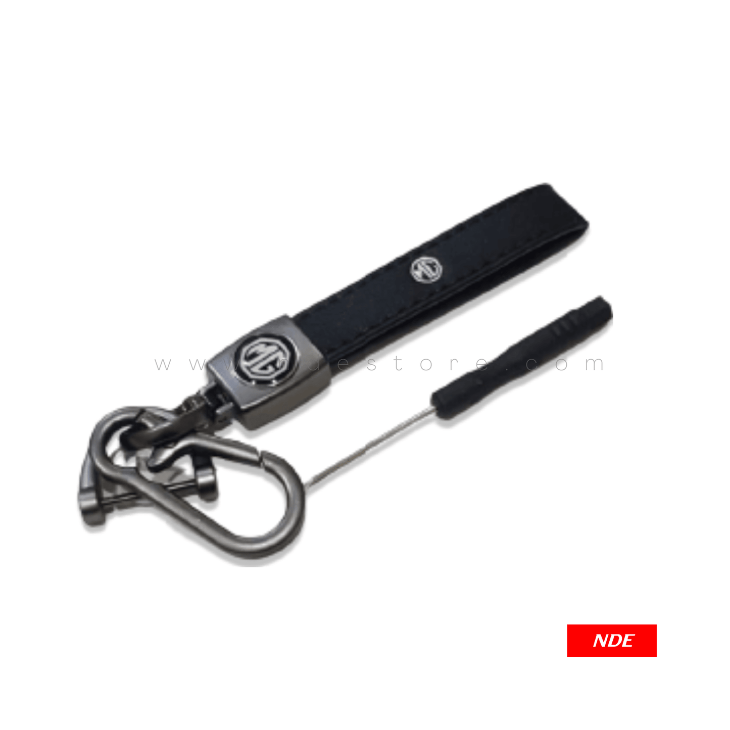 KEY CHAIN LEATHER STRAP WITH MG LOGO - ndestore.com