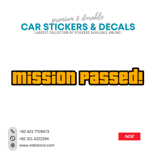 STICKER MISSION PASSED