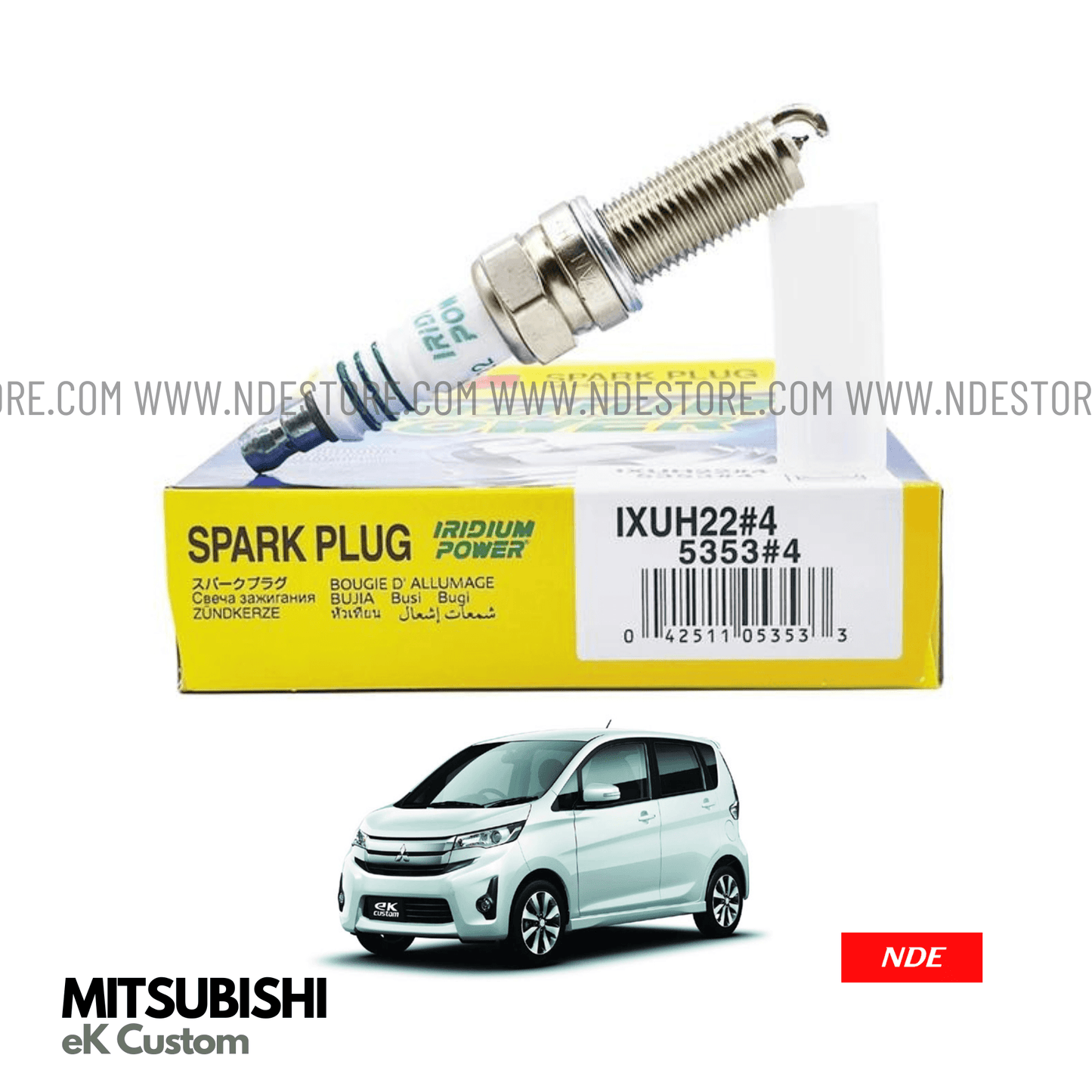 SPARK PLUG DENSO IRIDIUM POWER FOR MITSUBISHI eK CUSTOM (2013-ONWRDS) - ndestore.com