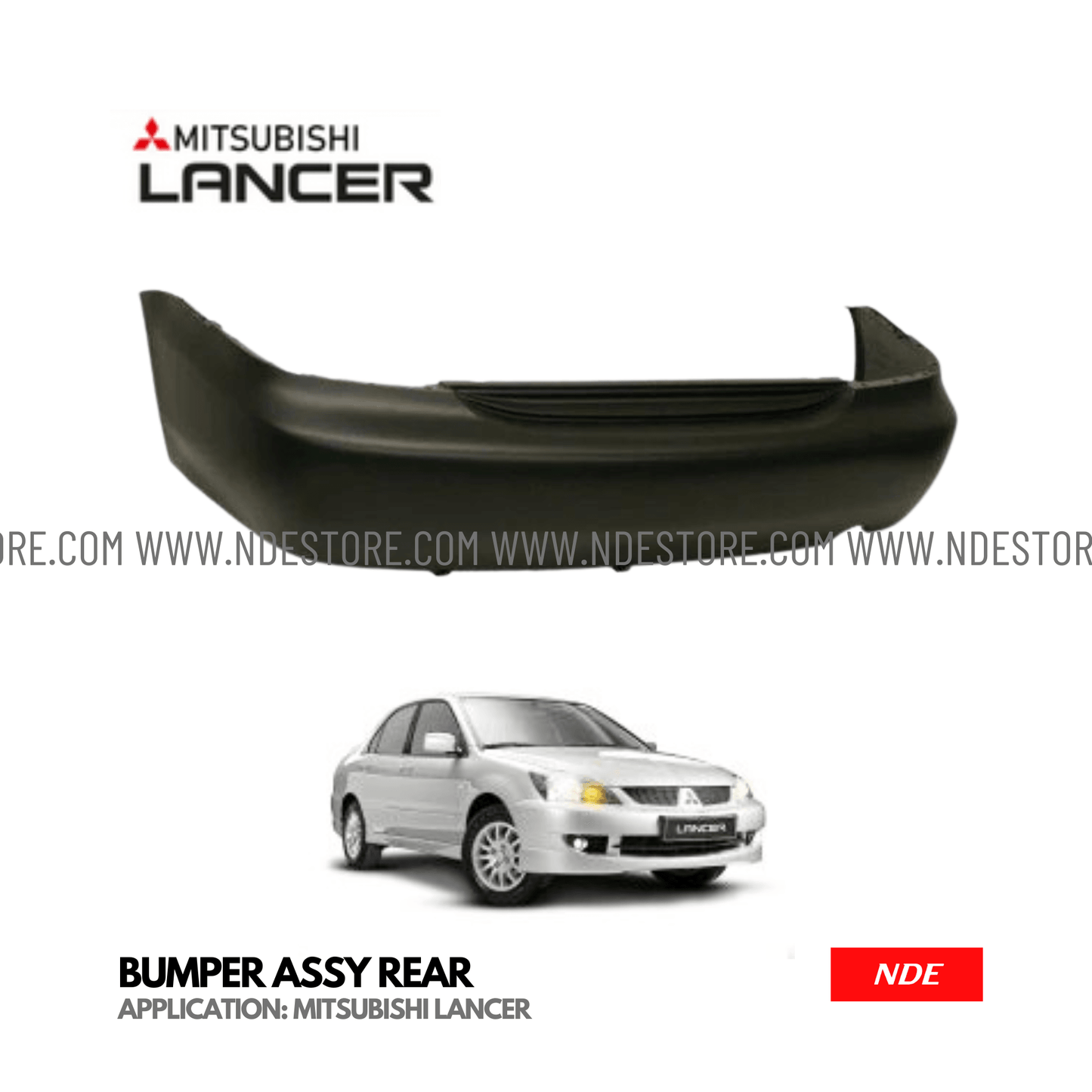 BUMPER ASSY REAR FOR MITSUBISHI LANCER (2004-2012) - ndestore.com