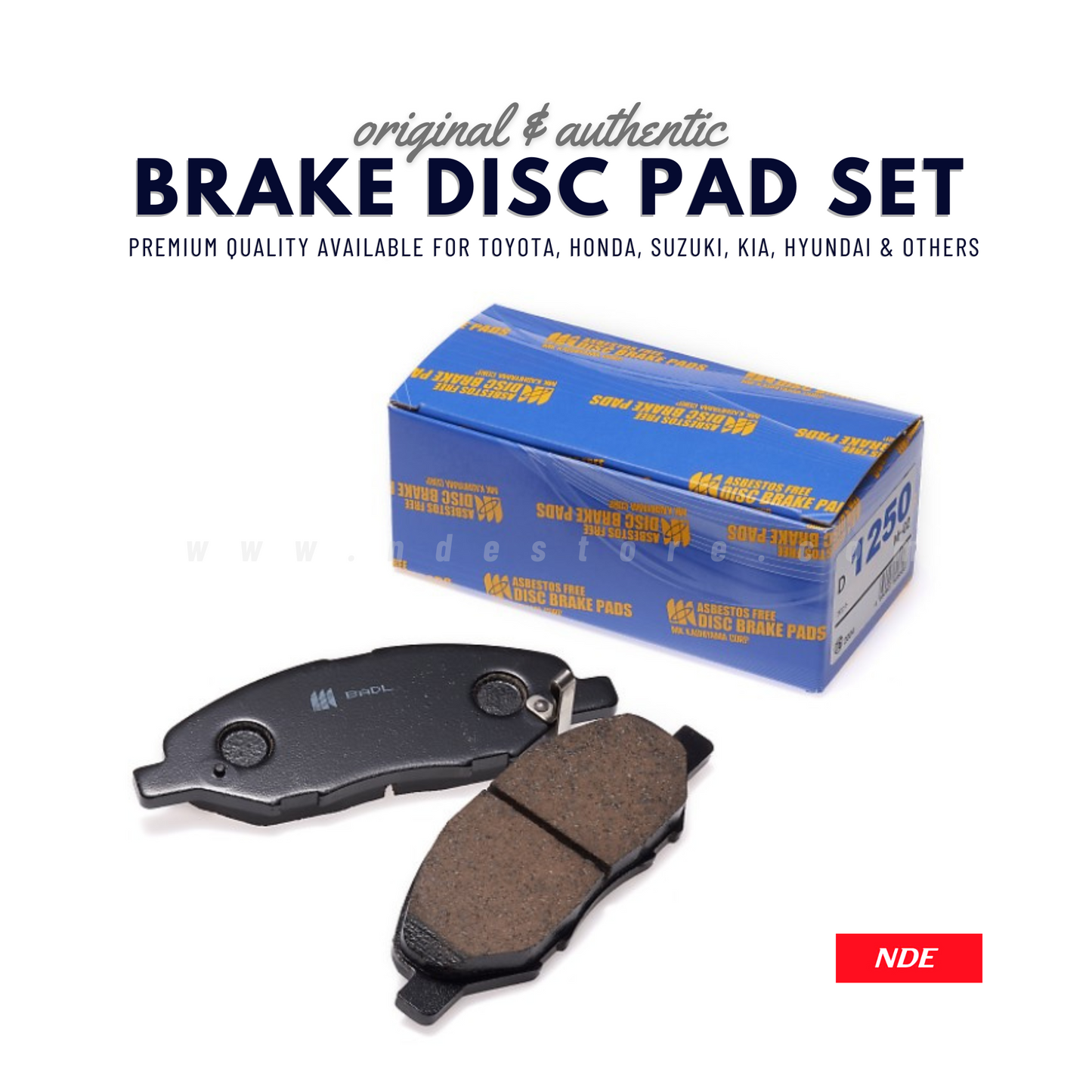 BRAKE DISC PAD FRONT FOR HONDA ACCORD CL7 - MK JAPAN - ndestore.com