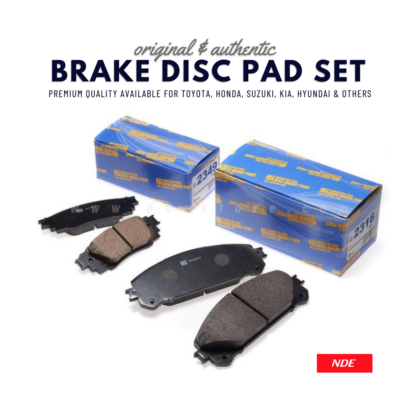 BRAKE DISC PAD FRONT FOR HONDA HRV - MK JAPAN - ndestore.com