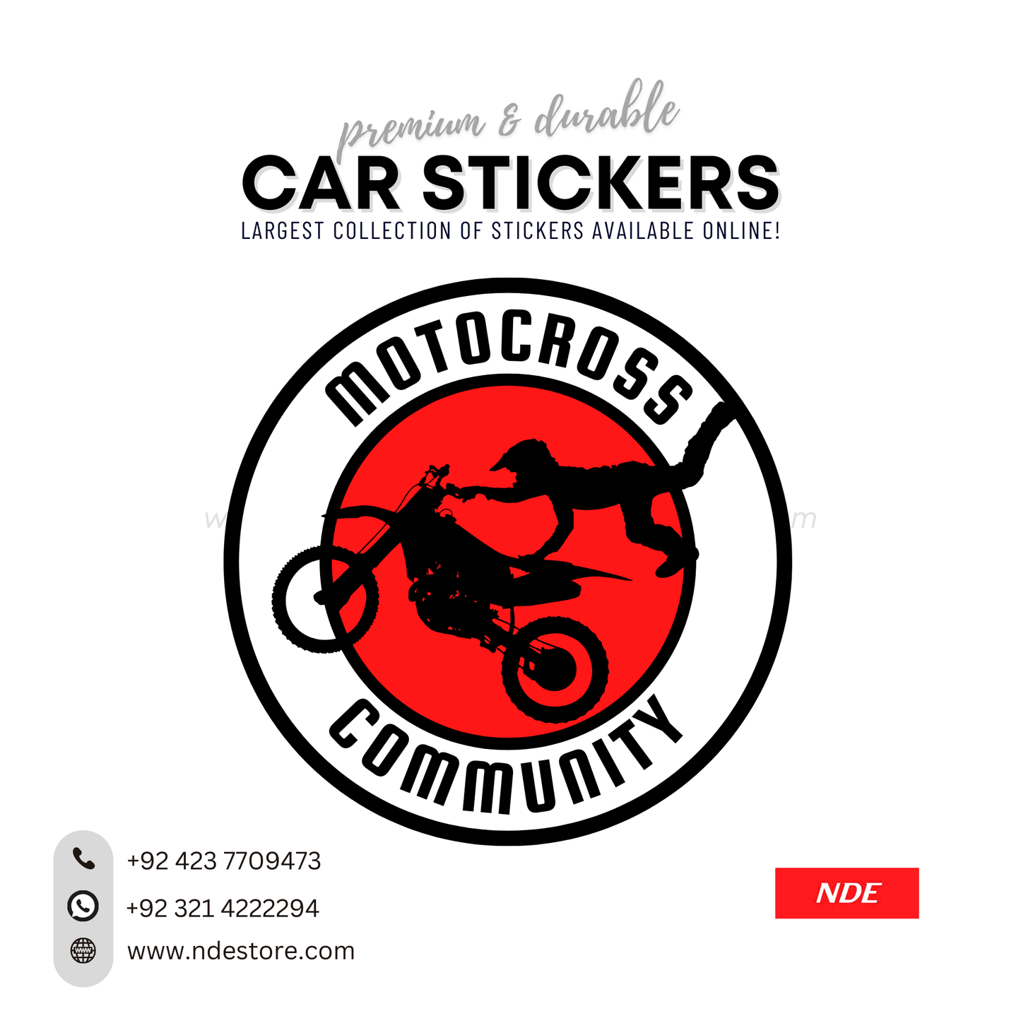 STICKER MOTOCROSS COMMUNITY - ndestore.com