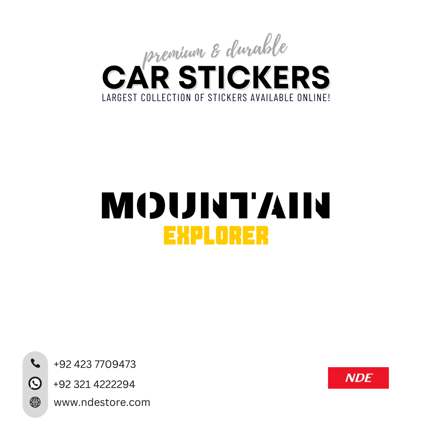 STICKER MOUNTAIN EXPLORER - ndestore.com