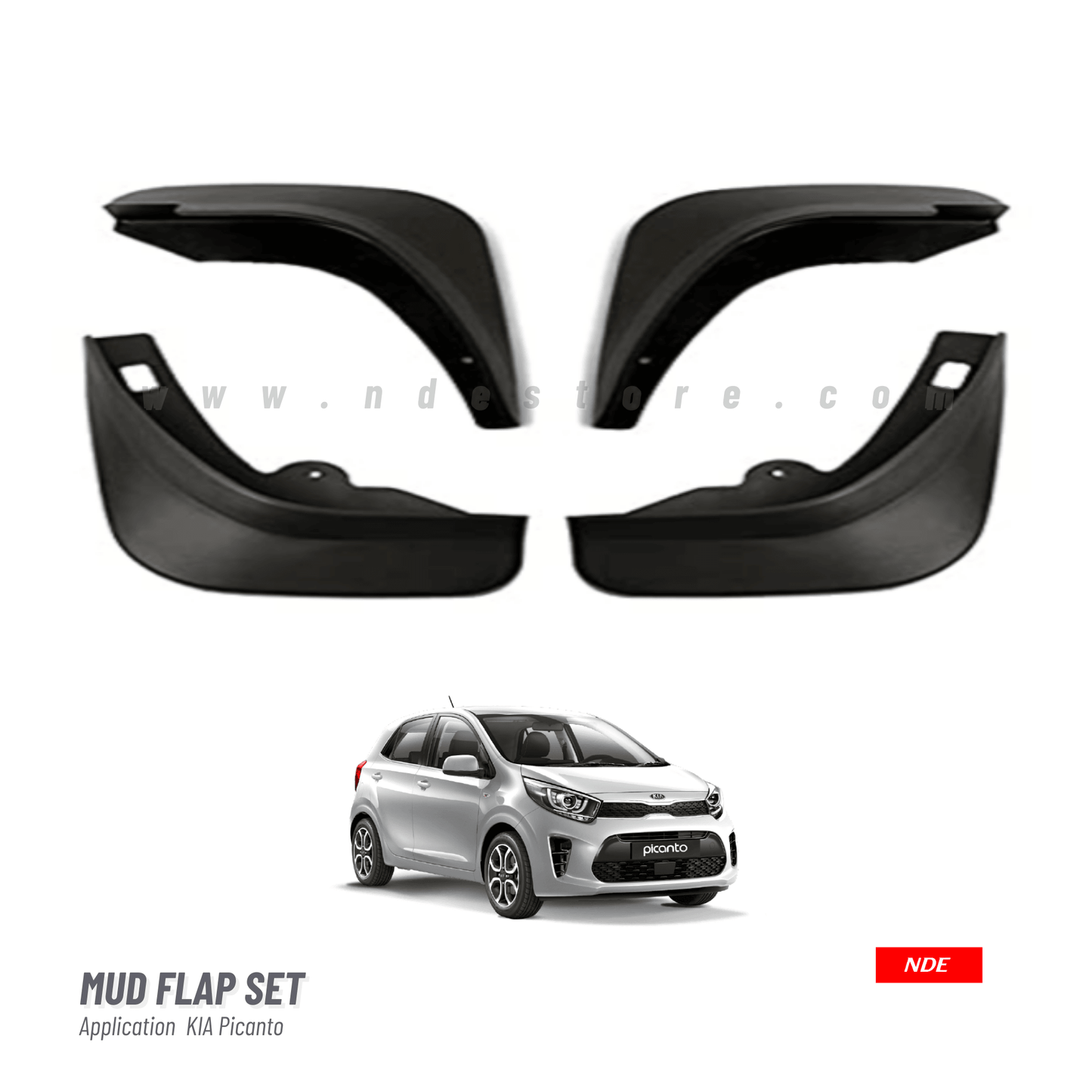 MUD FLAP SET FOR KIA PICANTO - ndestore.com