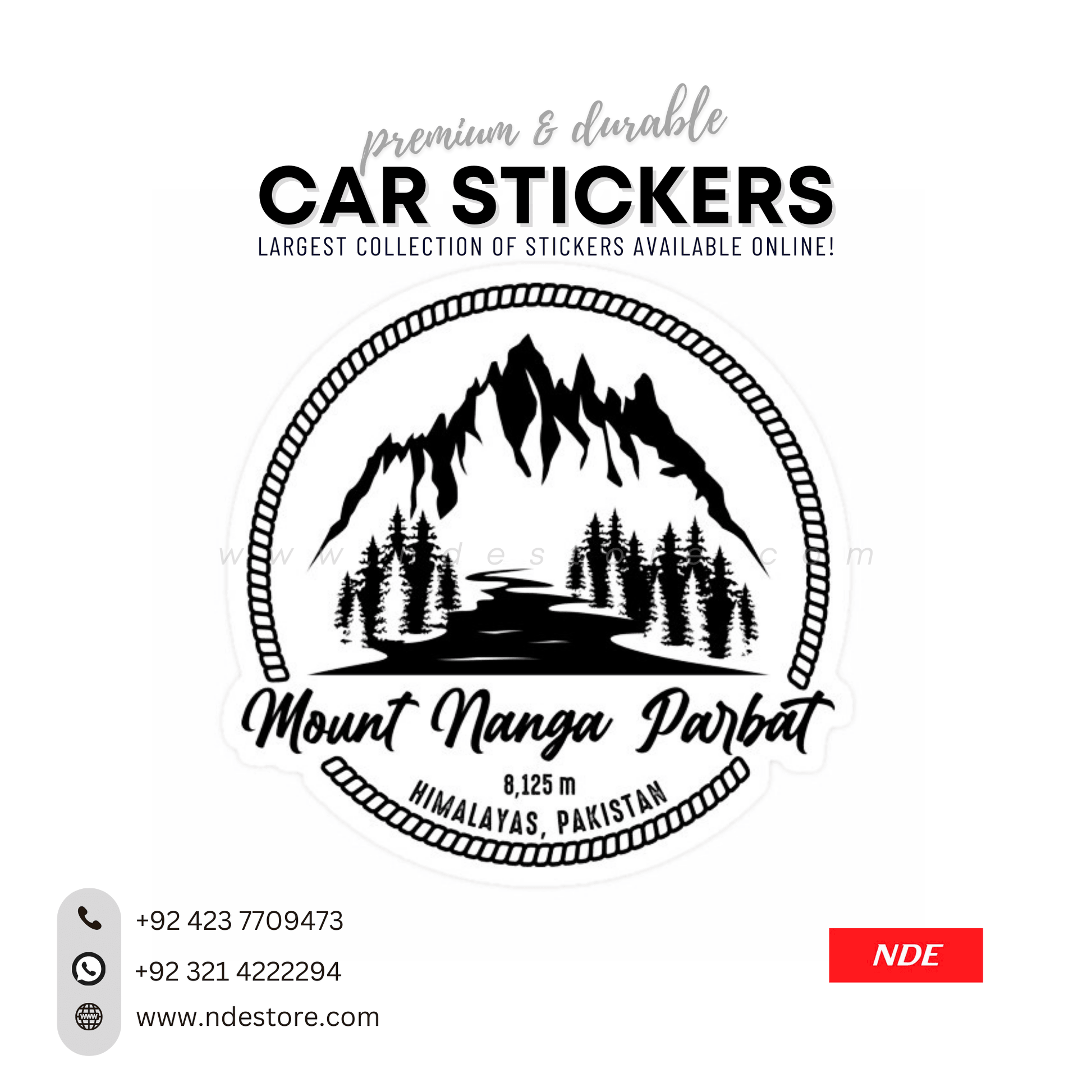 STICKER, NANGA PARBAT STICKER (SKU:14156) - ndestore.com