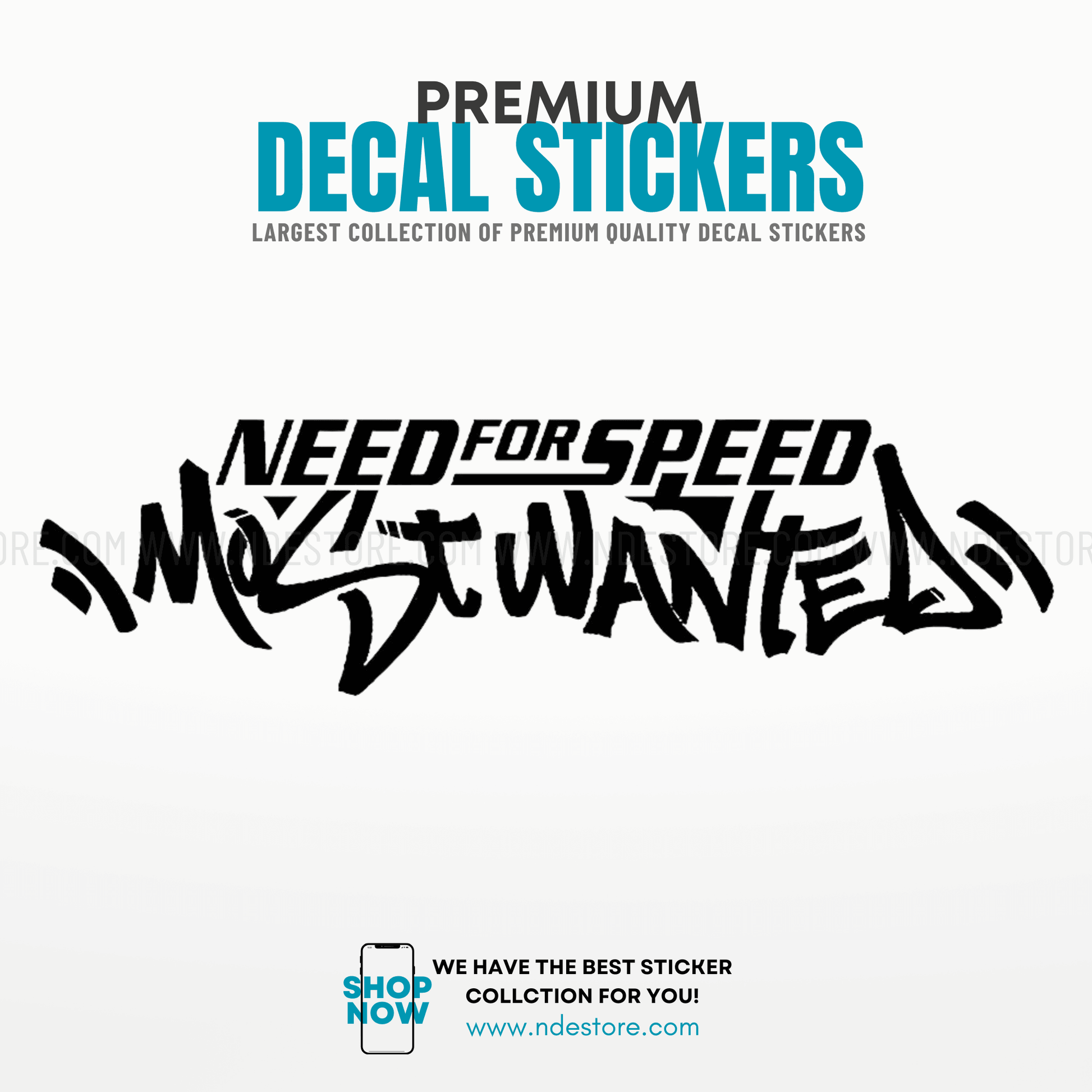 STICKER NEED FOR SPEED MOST WANTED - ndestore.com