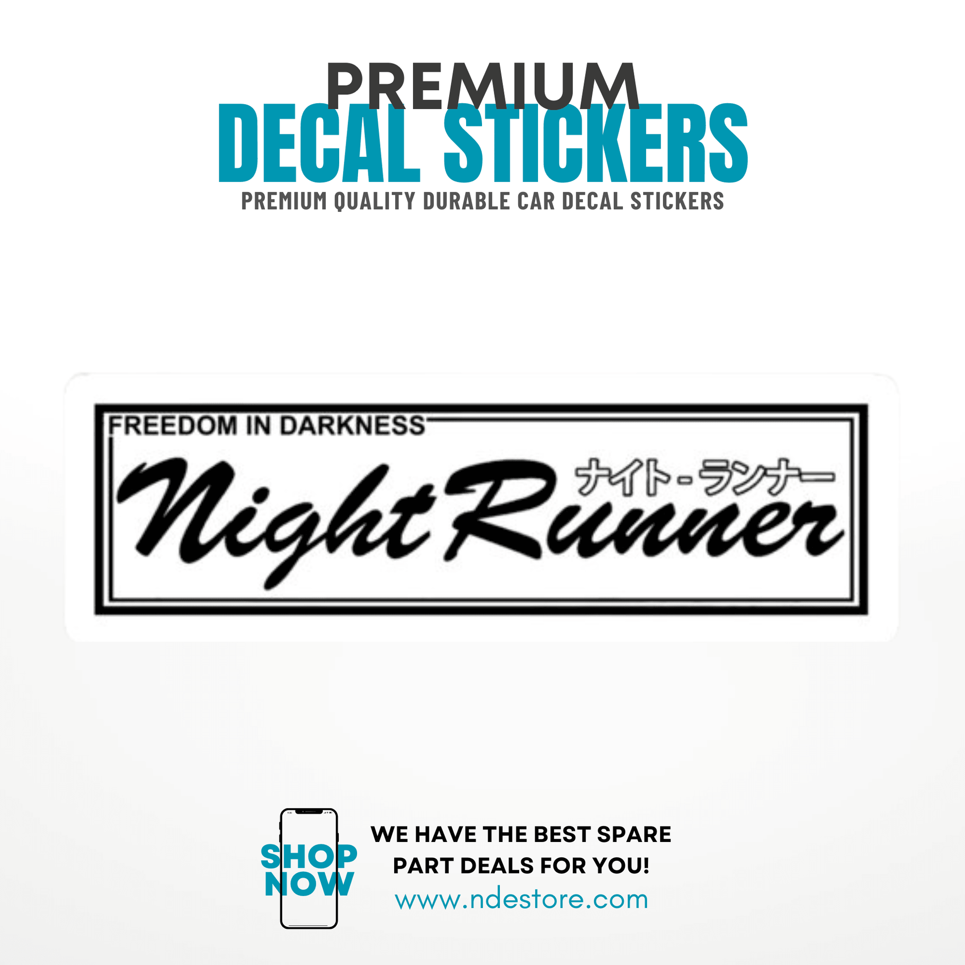 STICKER NIGHT RUNNER - ndestore.com