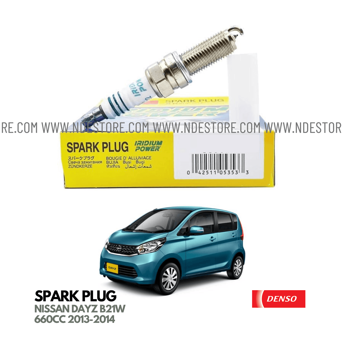 SPARK PLUG DENSO IRIDIUM POWER FOR NISSAN DAYZ (2013-2019) - ndestore.com