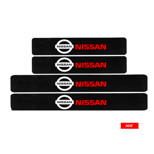 DOOR SILL AREA PROTECTION CARBON FIBER STICKER FOR NISSAN - ndestore.com