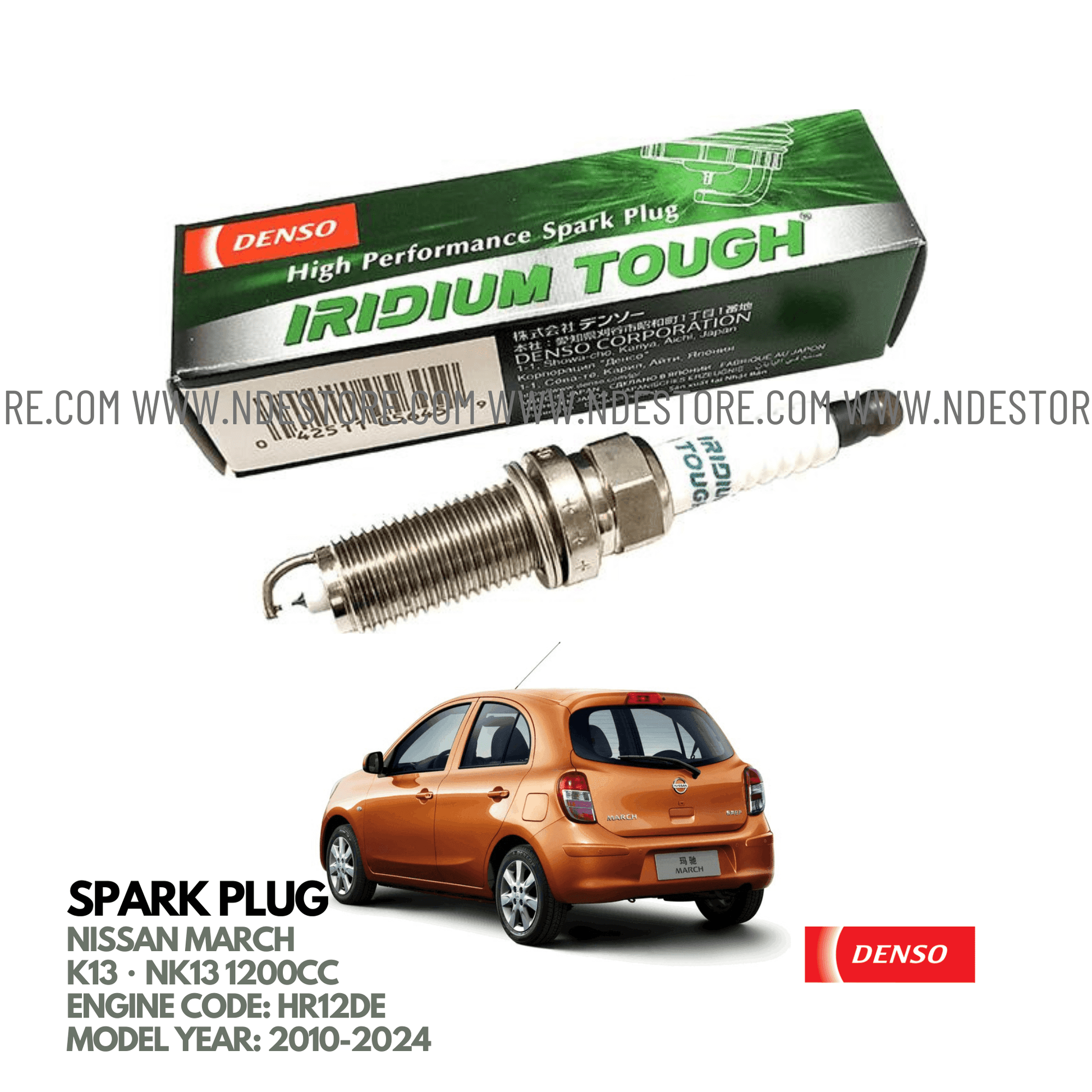 SPARK PLUG DENSO IRIDIUM POWER FOR NISSAN MARCH (2010-2024) - ndestore.com