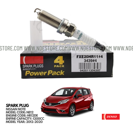 SPARK PLUG IRIDIUM DENSO FOR NISSAN NOTE NE12 (2012-2020) - ndestore.com