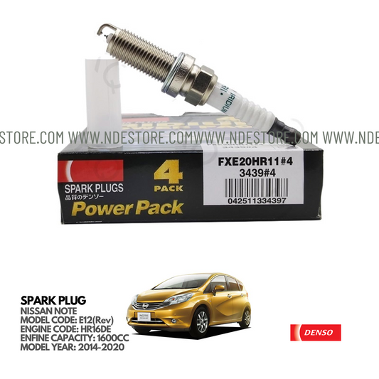 SPARK PLUG IRIDIUM DENSO FOR NISSAN NOTE E12(Rev) (2014-2020) - ndestore.com