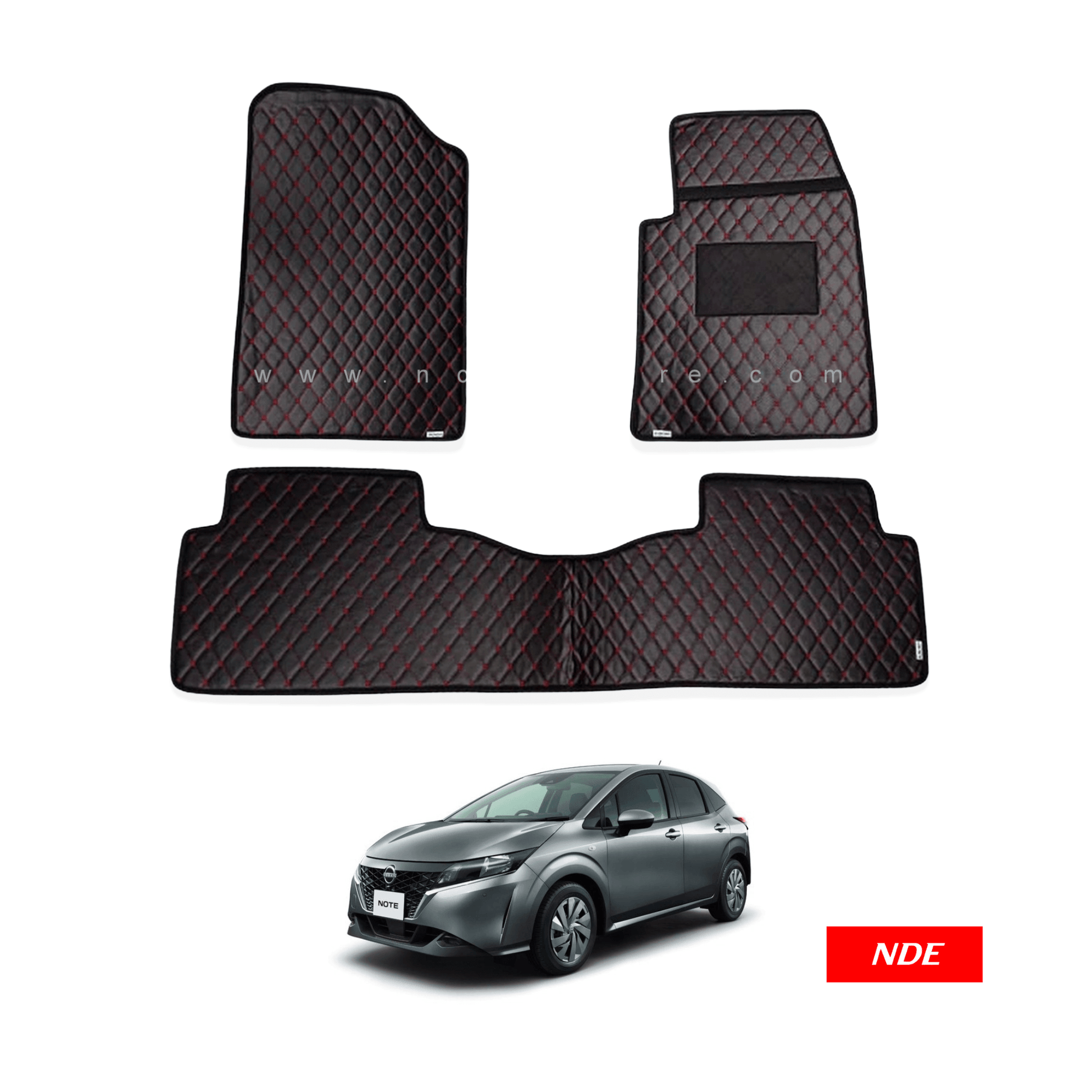 FLOOR MAT PREMIUM QUALITY FLAT 7D STYLE FOR NISSAN NOTE e-Power (2019-2021) - ndestore.com