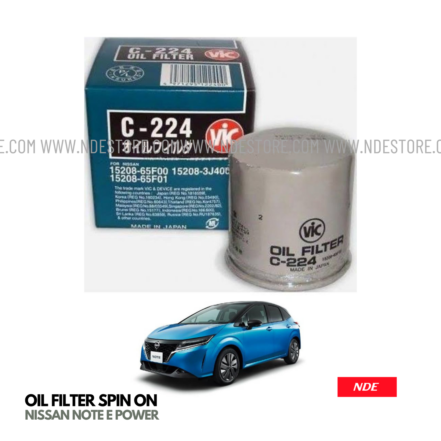 OIL FILTER SPIN ON FOR NISSAN NOTE E POWER