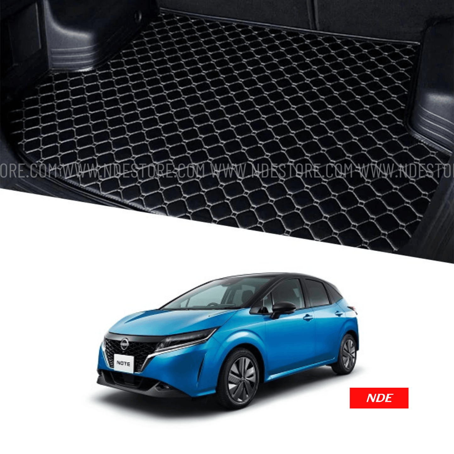 TRUNK FLOOR MAT 7D STYLE FOR NISSAN NOTE E POWER - ndestore.com