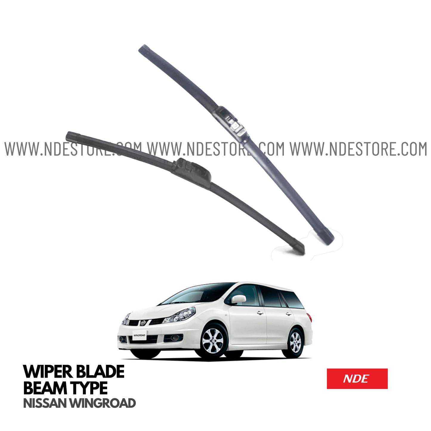 WIPER BLADE PREMIUM TYPE FOR NISSAN WINGROAD (1999-2005) - ndestore.com