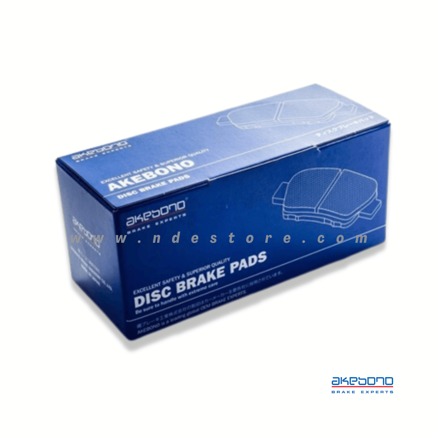 BRAKE, DISC PAD FRONT FOR NISSAN DAYZ - AKEBONO - ndestore.com