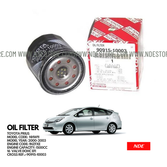 OIL FILTER FOR TOYOTA PRIUS 1500CC (2000-2003)