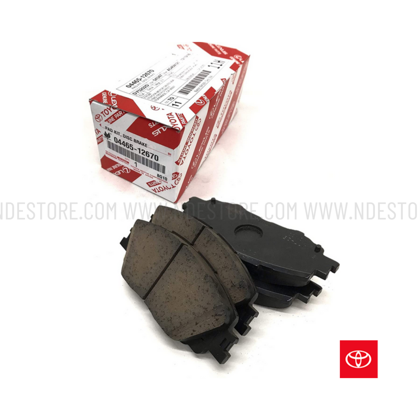 BRAKE DISC PAD SET REAR GENUINE FOR TOYOTA C-HR