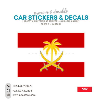 STICKER PAKISTAN ARMY FLAGS