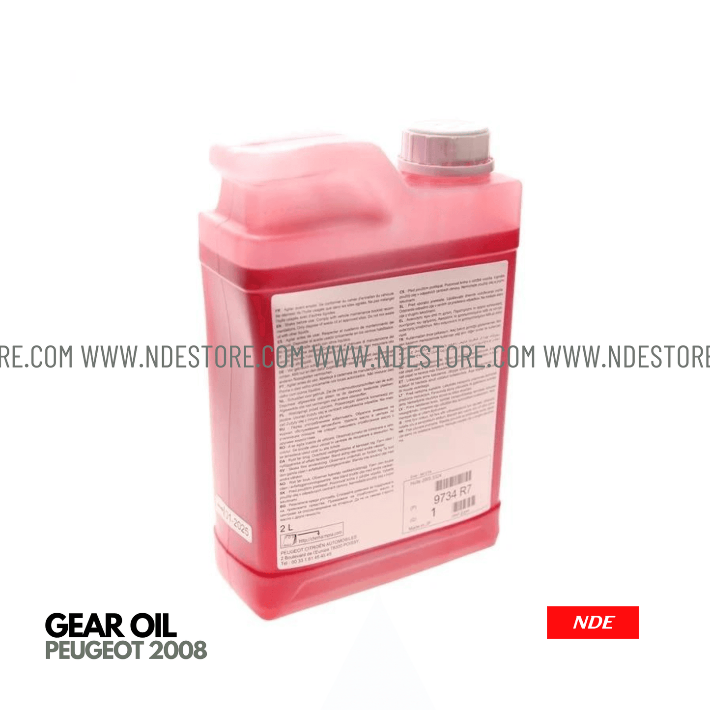 GEAR OIL GENUINE FOR PEUGEOT 2008 2L - ndestore.com