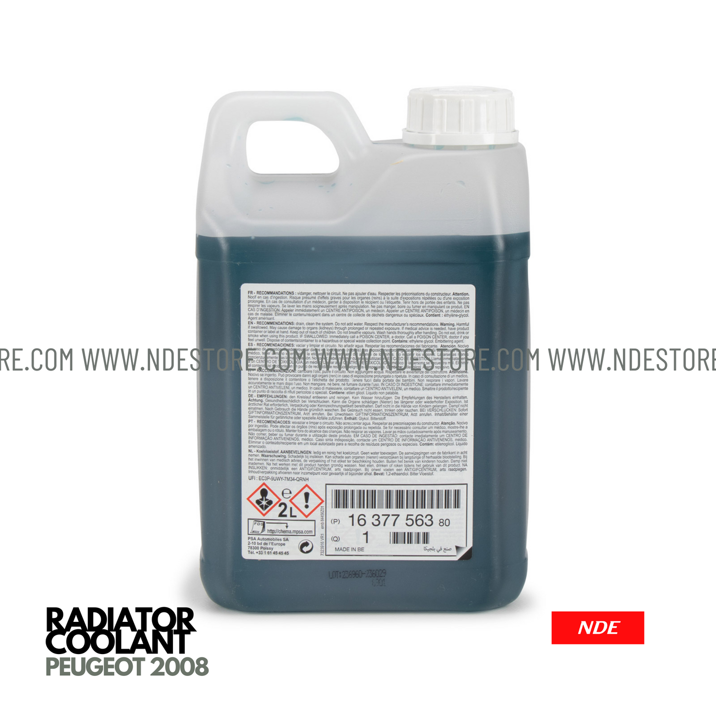 RADIATOR COOLANT GENUINE FOR PEUGEOT 2008 2L