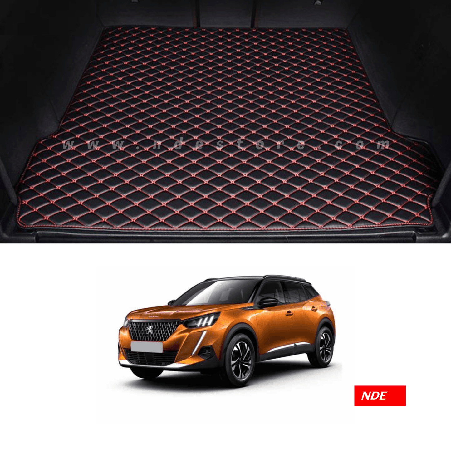 TRUNK FLOOR MAT 7D STYLE FOR PEUGEOT 2008 - ndestore.com