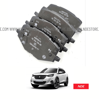 BRAKE DISC PAD SET FRONT GENUINE FOR PEUGEOT 2008 - ndestore.com