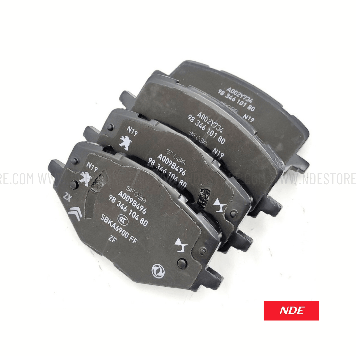 BRAKE DISC PAD SET FRONT GENUINE FOR PEUGEOT 2008 - ndestore.com