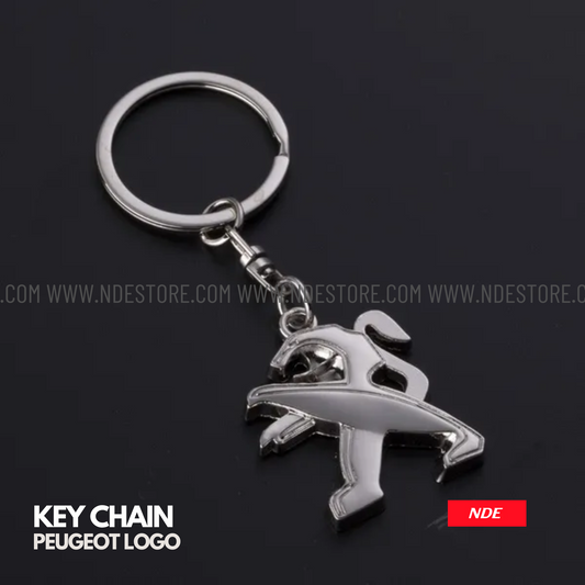 KEY CHAIN METAL WITH PEUGEOT LOGO