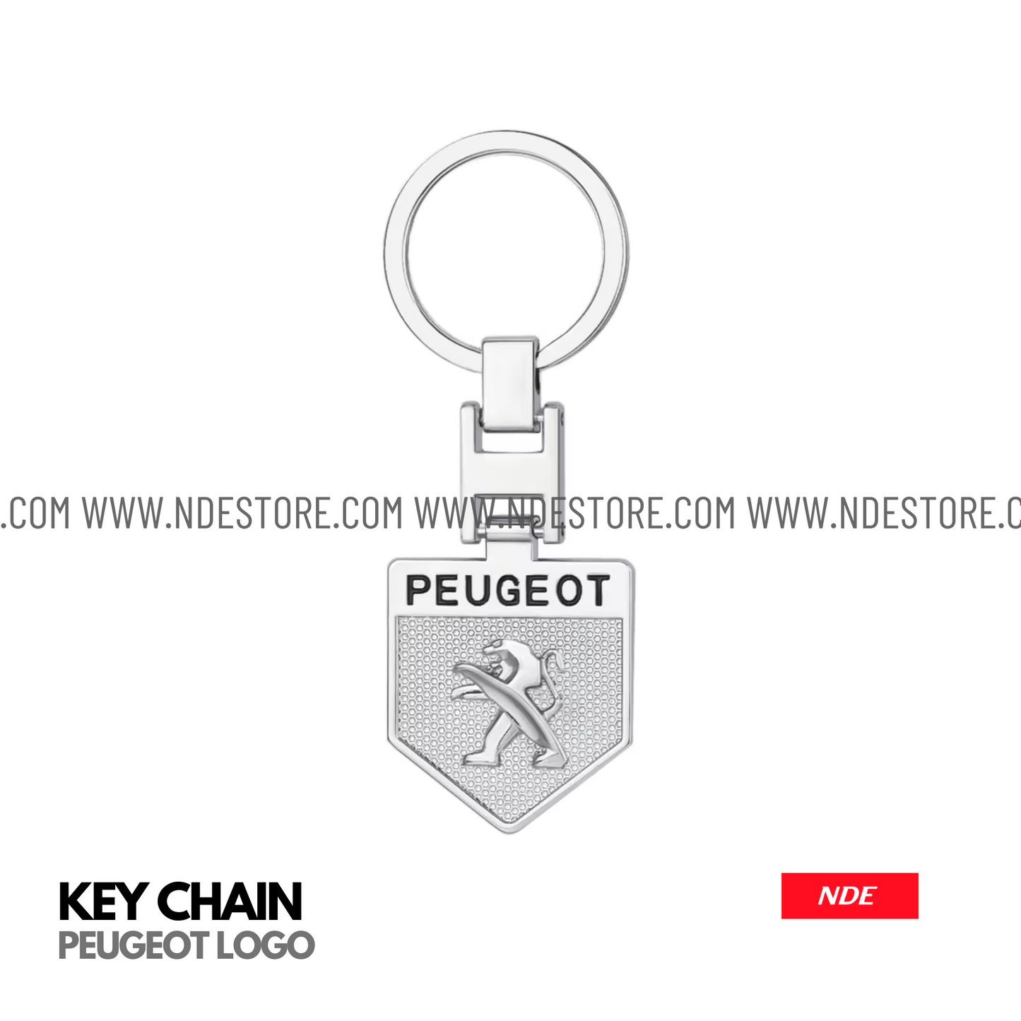 KEY CHAIN METAL WITH PEUGEOT LOGO