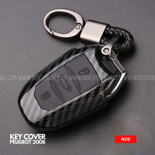 KEY COVER CARBON FIBER FOR PEUGEOT 2008