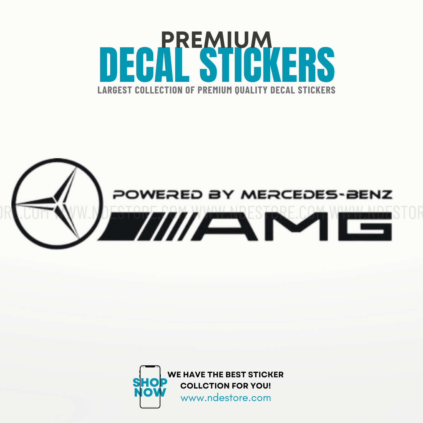 STICKER POWERED BY MERCEDES AMG