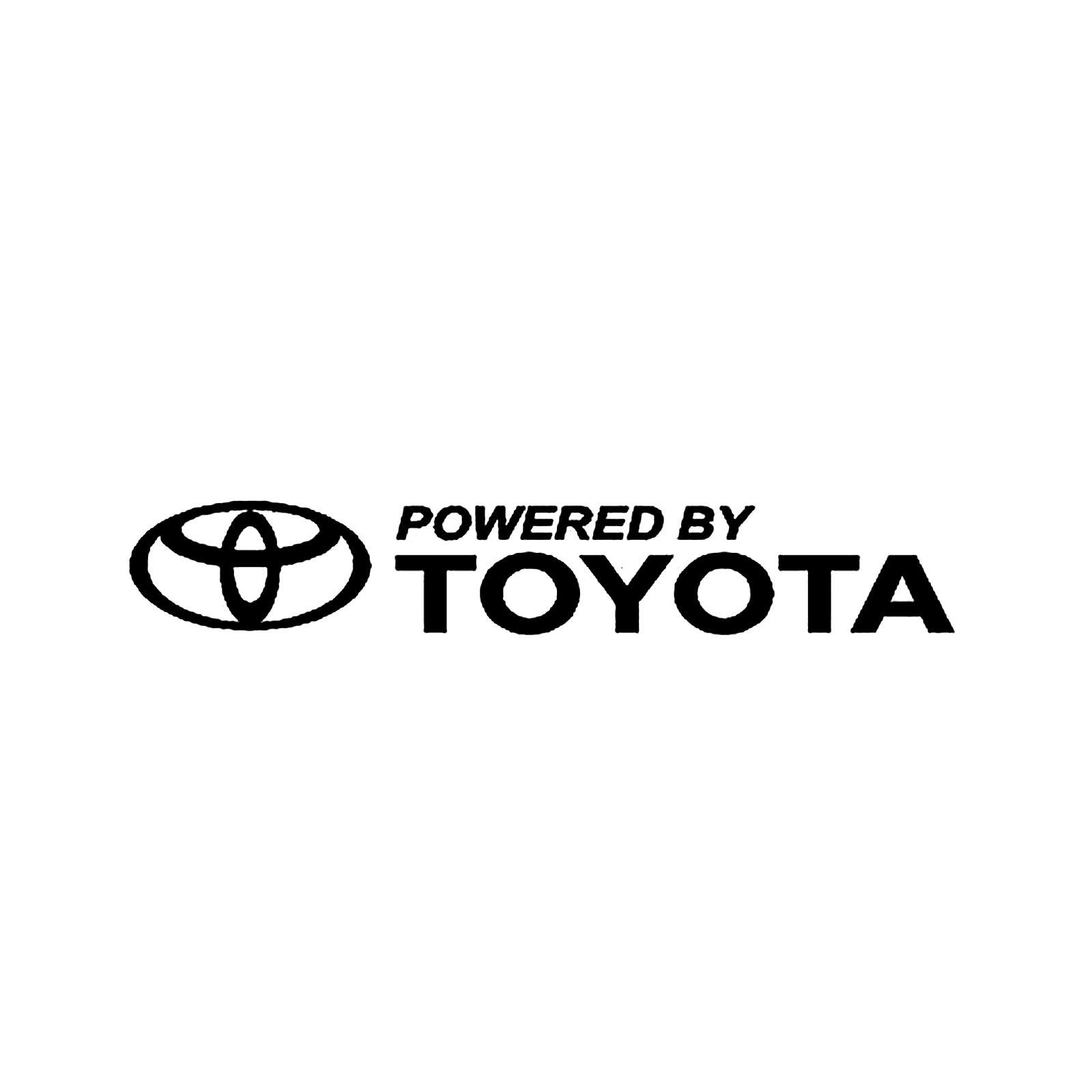 STICKER, POWERED BY TOYOTA SKU:8078 - ndestore.com