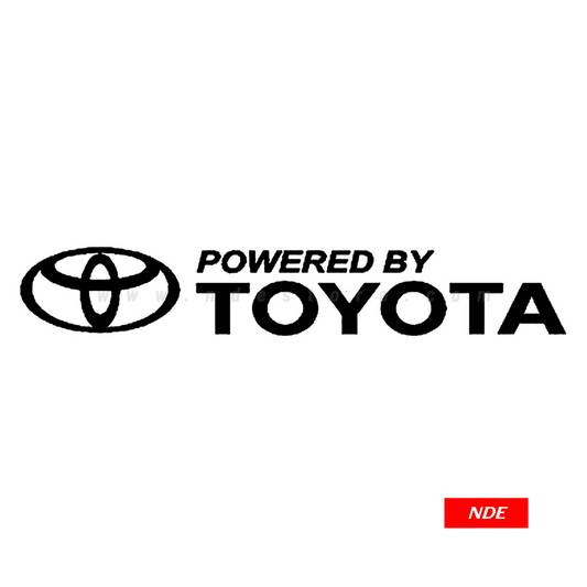 STICKER, POWERED BY TOYOTA SKU:8078